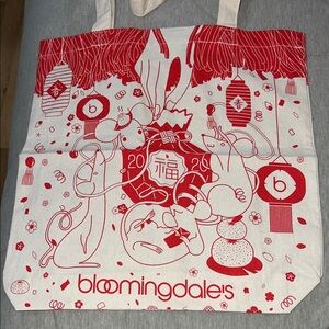 Bloomingdale's Festive 2020 Year of the Rat Canvas Tote